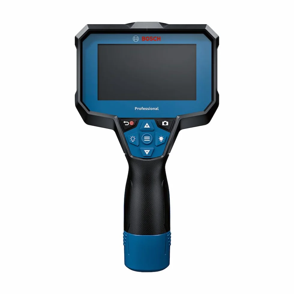 Bosch Professional: Kamera inspekcyjna GIC 12V-4-23 C(długość przewodu: 150 cm, funkcja orientacji Up Indication, wyświetlacz o wysokiej rozdzielczości: ekran 4,3", 800 x 480 px, opakowanie kartonowe)