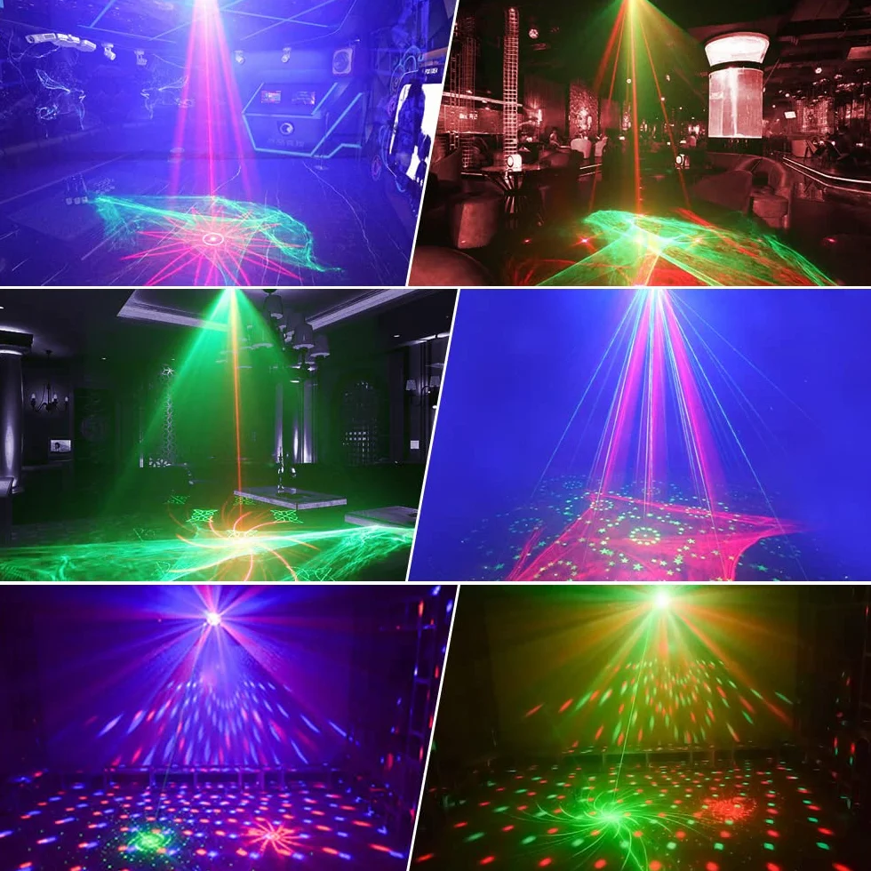 Uraqt Dyskoteka Światło, Światła Stroboskopowe Disco z Pilotem i Kablem USB, Party Disco Lights z 60 Różnymi Wzorami dla Efektów Scenicznych Party Birthday Karaoke
