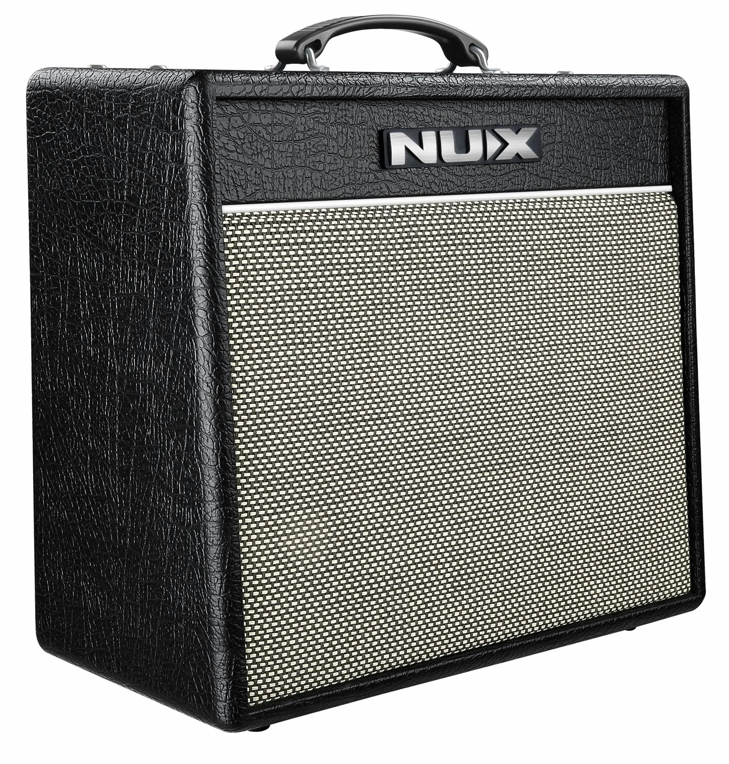 NU-X Mighty 40 mkII wzmacniacz gitarowy z efektami, przenośny wzmacniacz modelujący 40 W, Bluetooth, interfejs USB i automat perkusyjny do gitar elektrycznych, ćwiczeń i nagrywania