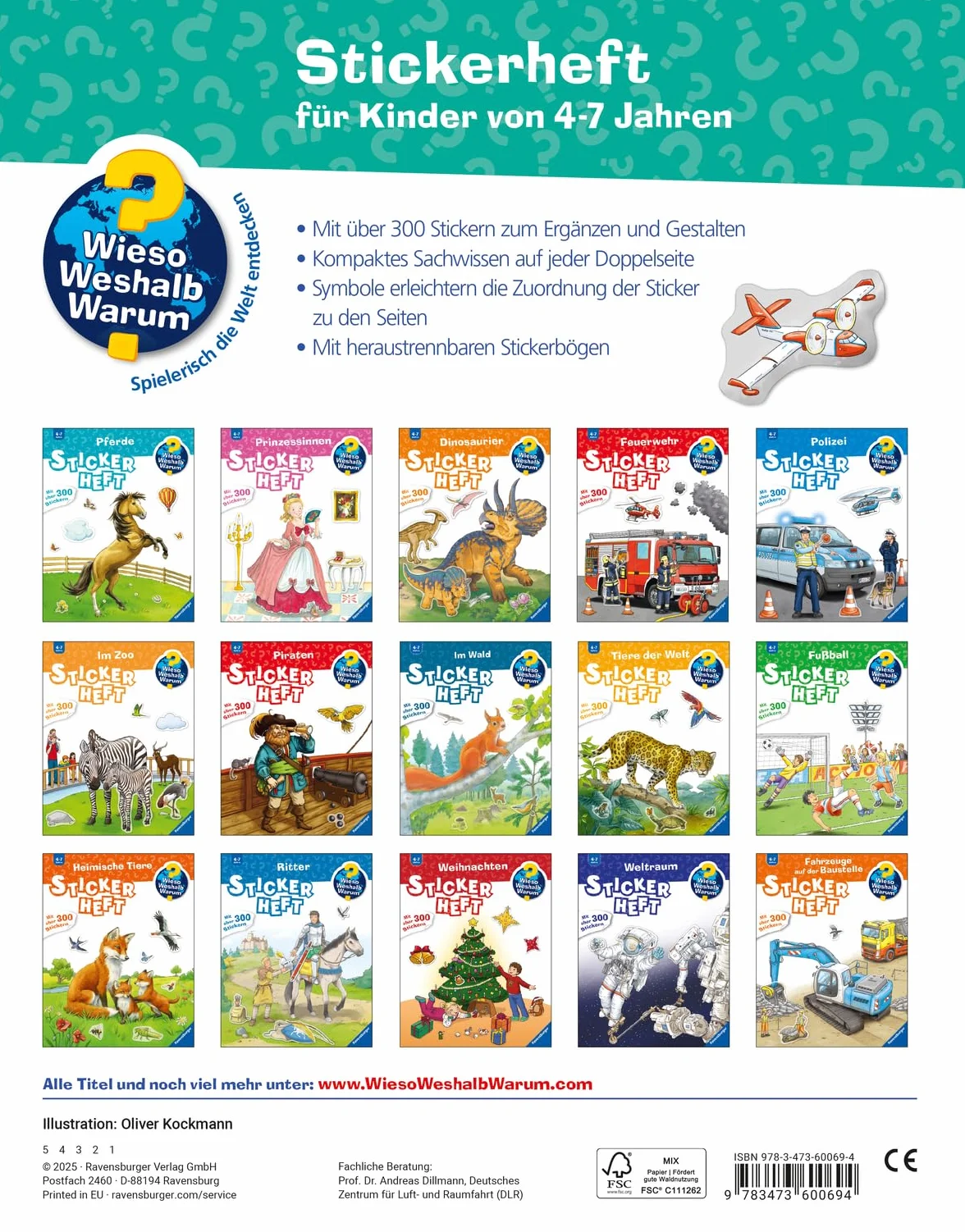 Wieso? Weshalb? Warum? Stickerheft - Flugzeuge