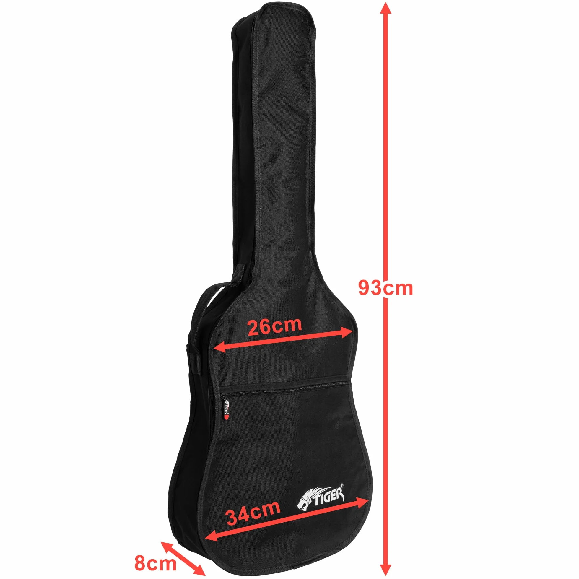 Tiger Pokrowiec na Gitarę 3/4 Czarny