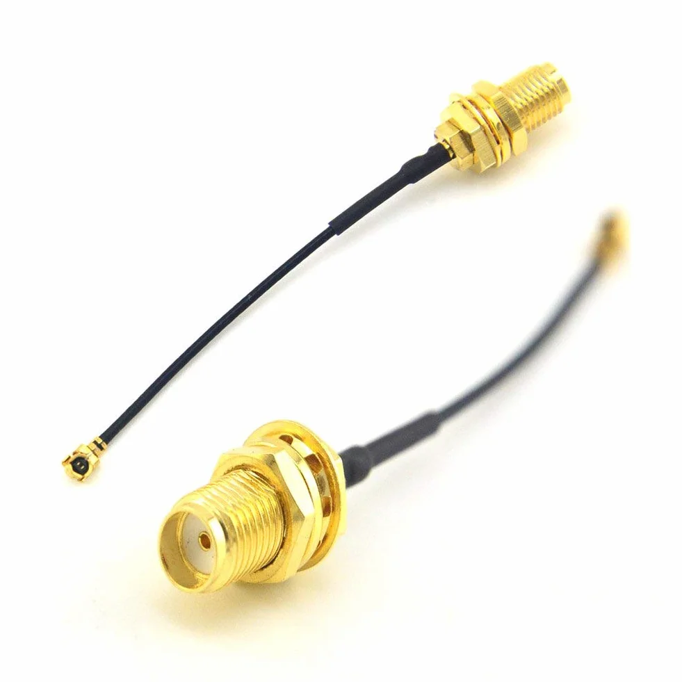 Hailege 5 szt. IPX-4 UFL do SMA żeńska antena pigtail kabel koncentryczny WiFi, IPX-4/UFL do SMA przedłużacz IPX RF Pigtail adapter długość 6 cali (15 cm)