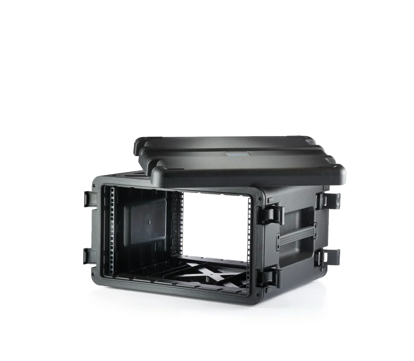 RackVault - twarde etui Audiorack - 19 cali - 6U - 480 mm | Obudowa Rack Mount, do zastosowań przemysłowych i AV/muzycznych, kolor czarny, czarny, 19 Zoll x 6U x 480 mm, Walizka