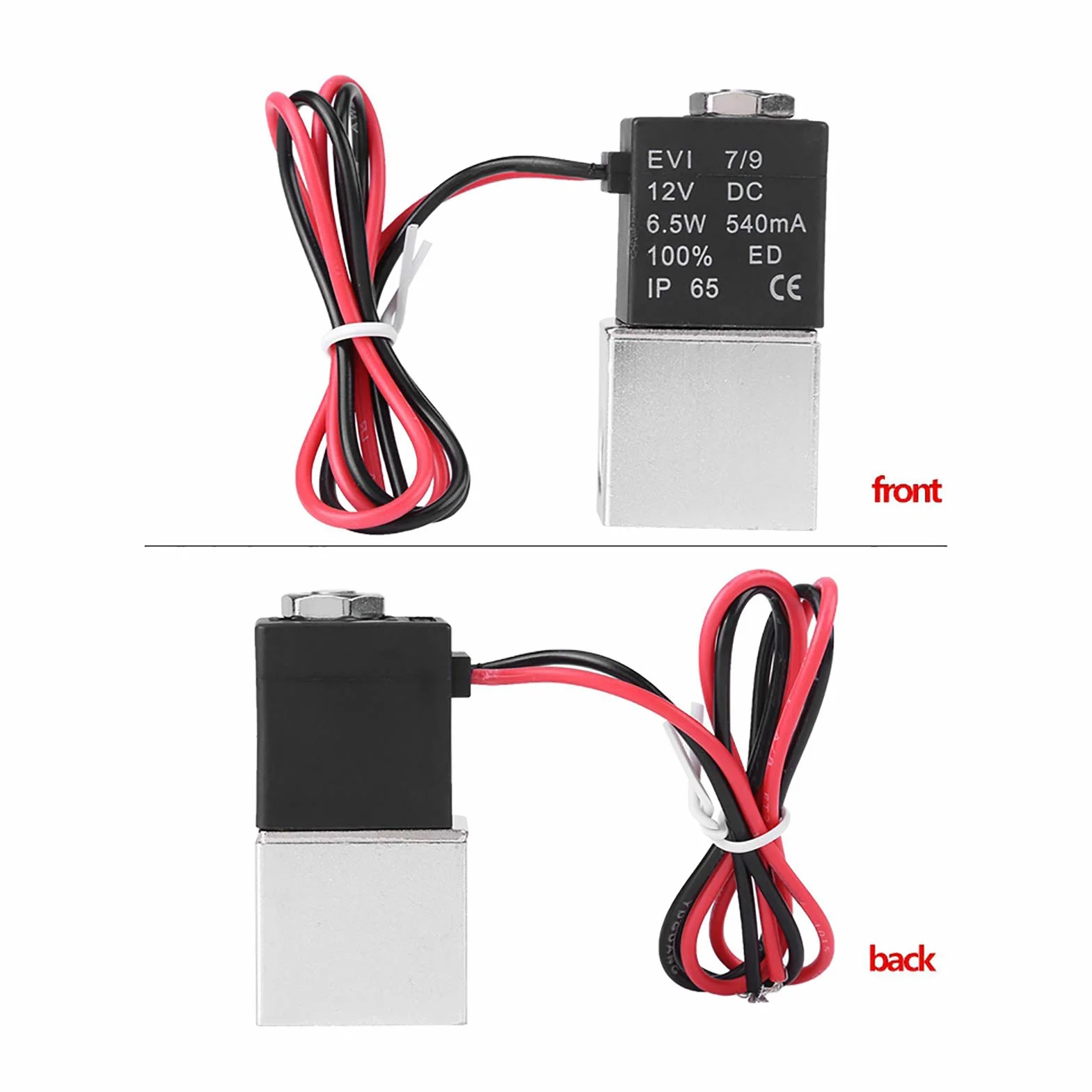 1/4 "NPT Pneumatyczne Elektrozawór, 12 V DC 2 Way Normalnie Zamknięty Pneumatyczny Elektrownia Elektrowni Elektrowni Powietrza do Powietrza, Gazu, Cieczy, Wody