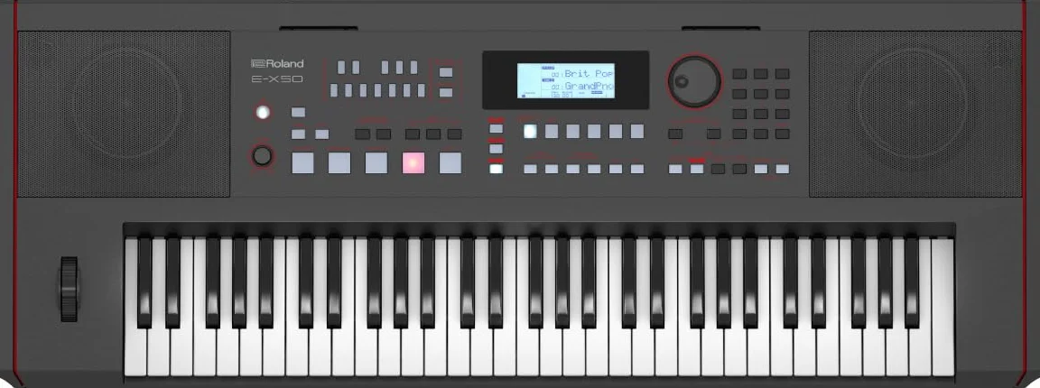 Roland E-X50 Aranżer Keyboard Bluetooth Stereofoniczne Głośniki Wejście Mikrofonowe Automatyczny Akompaniament