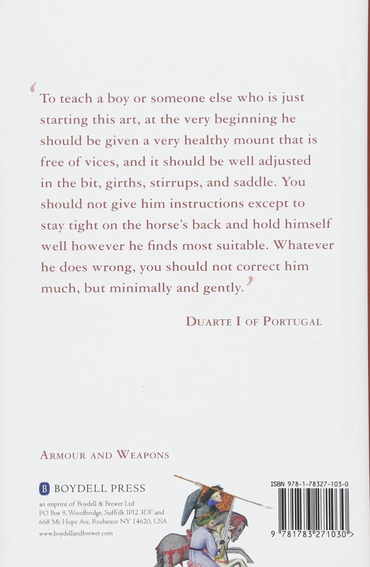 The Book of Horsemanship by Duarte I of Portugal: 5