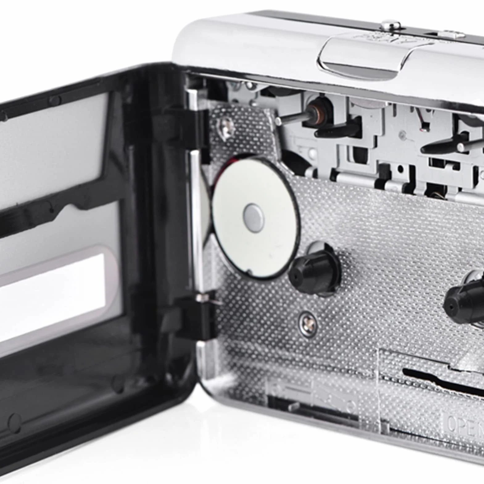 Konwerter Kasetowy USB na MP3 CD, Odtwarzacz Muzyki Przenośny ze Słuchawkami