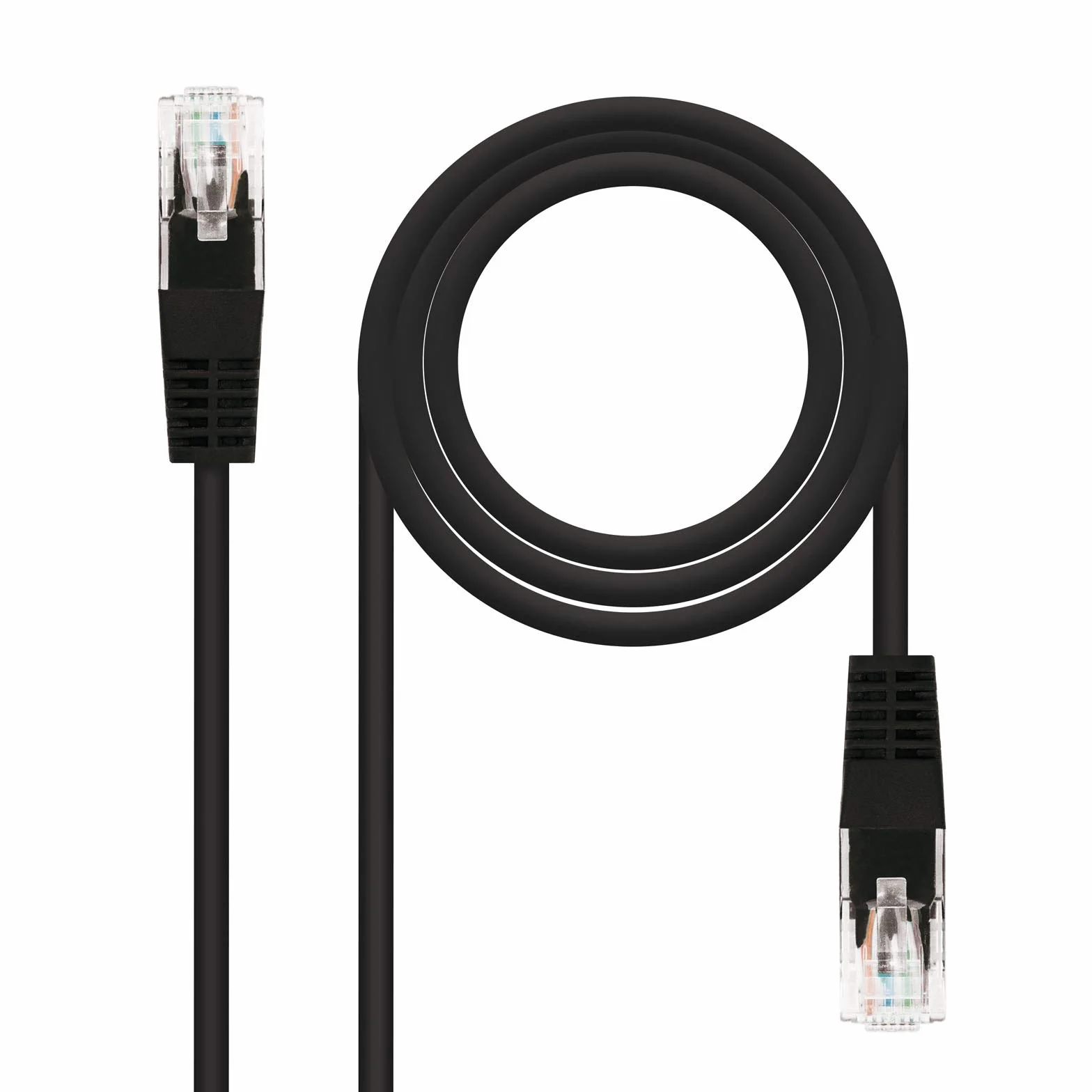 Nanocable 10.20.0101-BK - Ethernet kabel sieciowy RJ45, Cat5e UTP AWG24, czarny, 1,0 mts