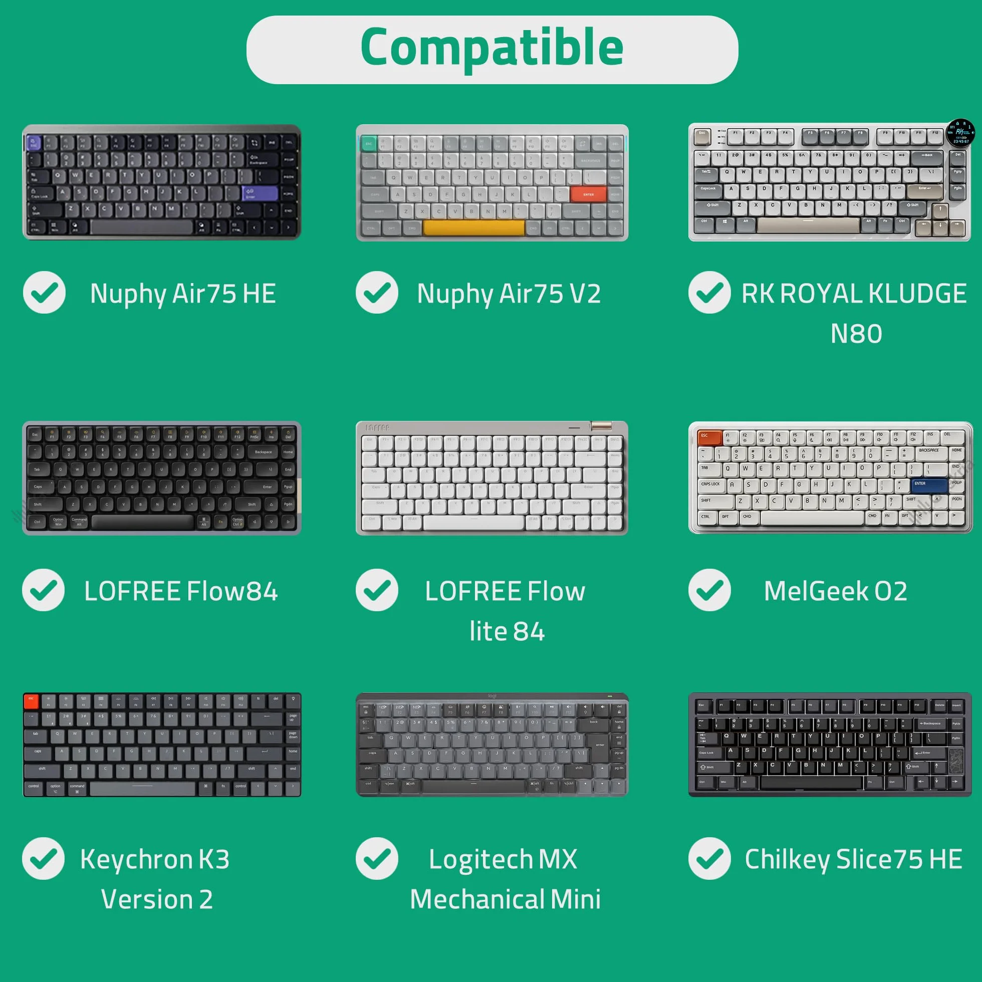 GEEKRIA Smukłe etui do przenoszenia klawiatury, kompatybilne z MelGeek O2, Flow Lite 84, Logitech MX Mechanical Mini, LOFREE Flow84, IQUNIX MQ80, wegańska skórzana torba podróżna (ciemnoszara)