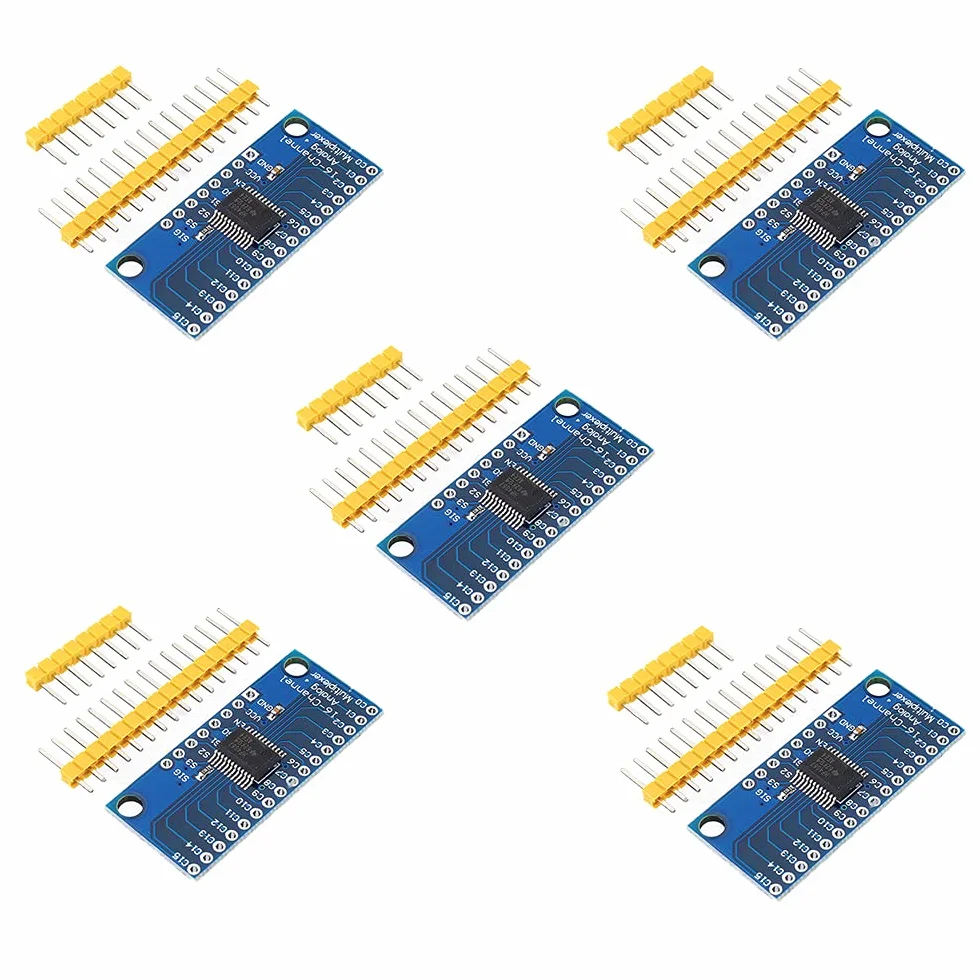 DollaTek 5 szt. CD74HC4067 CMOS 16-kana?owy 16 CH cyfrowy analogowy multiplekser modu? Breakout do Arduino