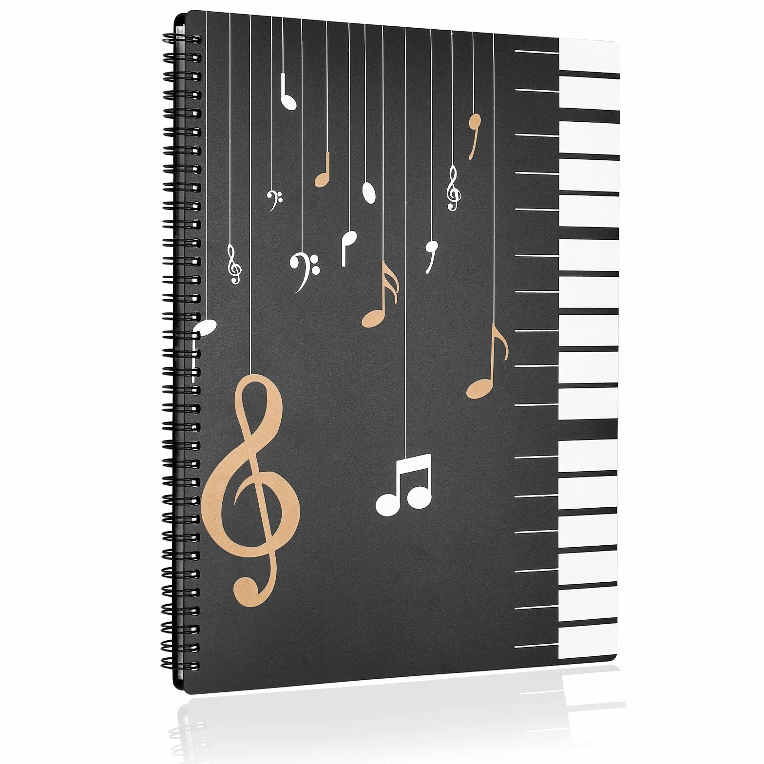 JIANTA A4 120-stronicowy folder muzyczny spiralny segregator 21,5 x 28 cm