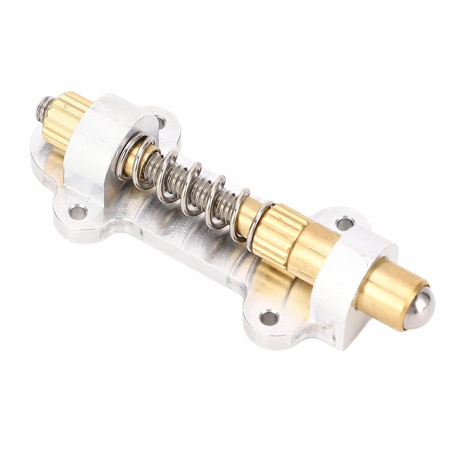 Fafeicy Stabilizator Tremolo do Gitary Elektrycznej Mosiężne Części Stopera Mostka Nastawnik Uzbrojenia Zestaw Tremsettera Zestaw urządzeń Stabilizujących do Systemów Floyd Rose, Mosiężny Mostek