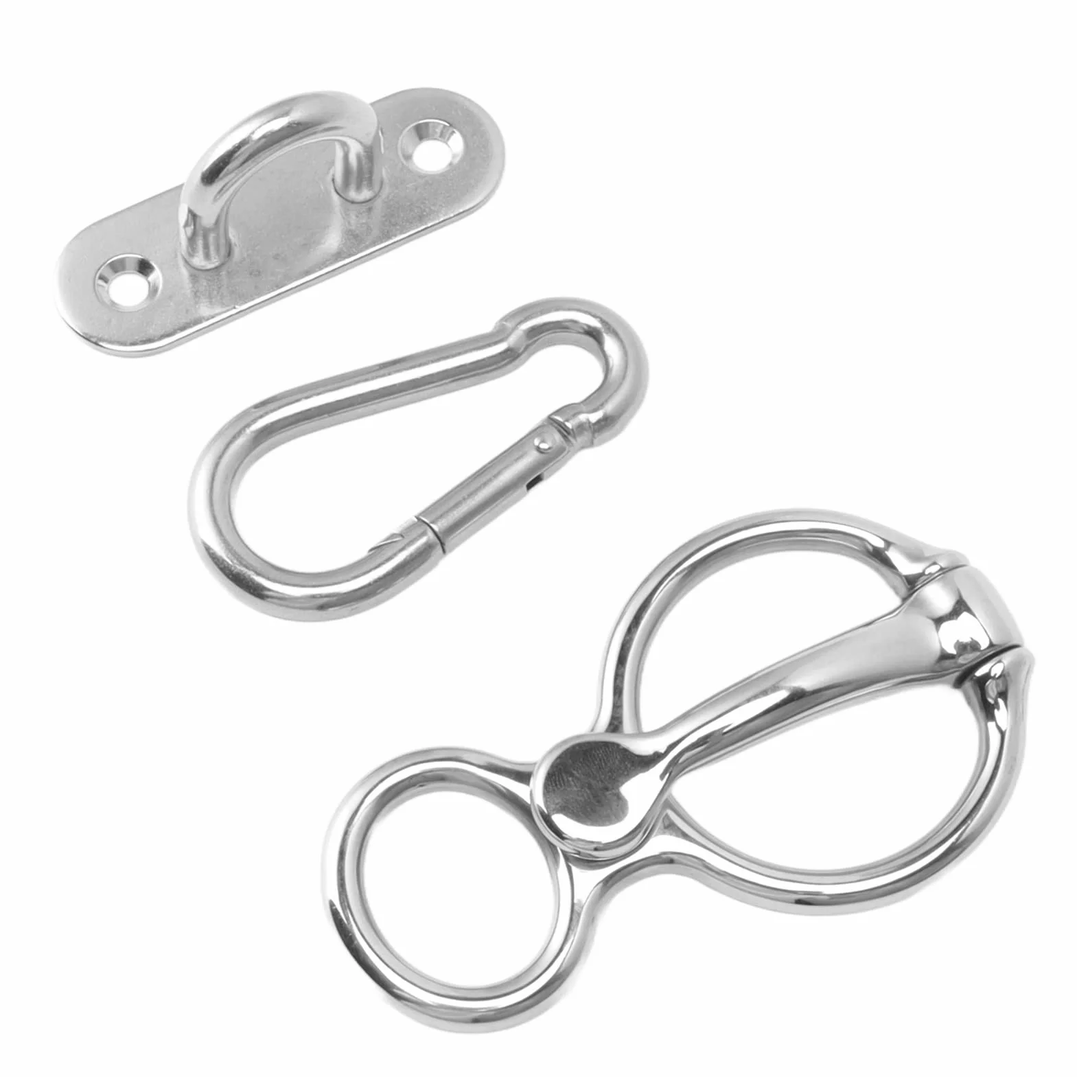 Pferde-Krawattenring, Pferdezubehör, Halbrunder Ring aus Edelstahl, Pferdetrainingsausrüstung, Sicheres Pferdezubehör Zum Zurückziehen