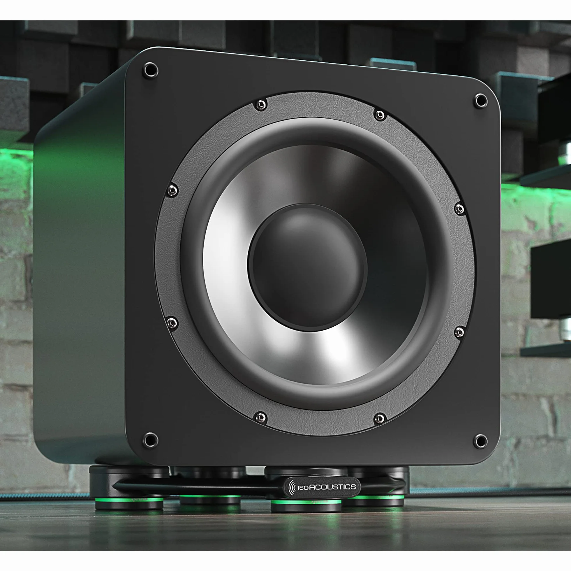IsoAcoustics Subwoofer Isolation Stand: Aperta Sub (10.5`` W x 11.5? D)