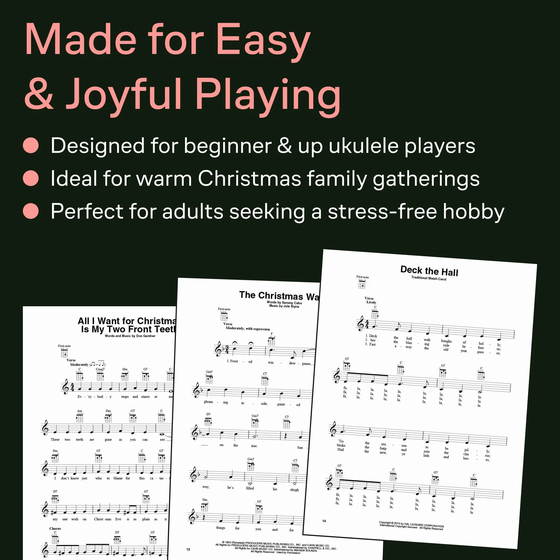 First 50 christmas songs ukulele