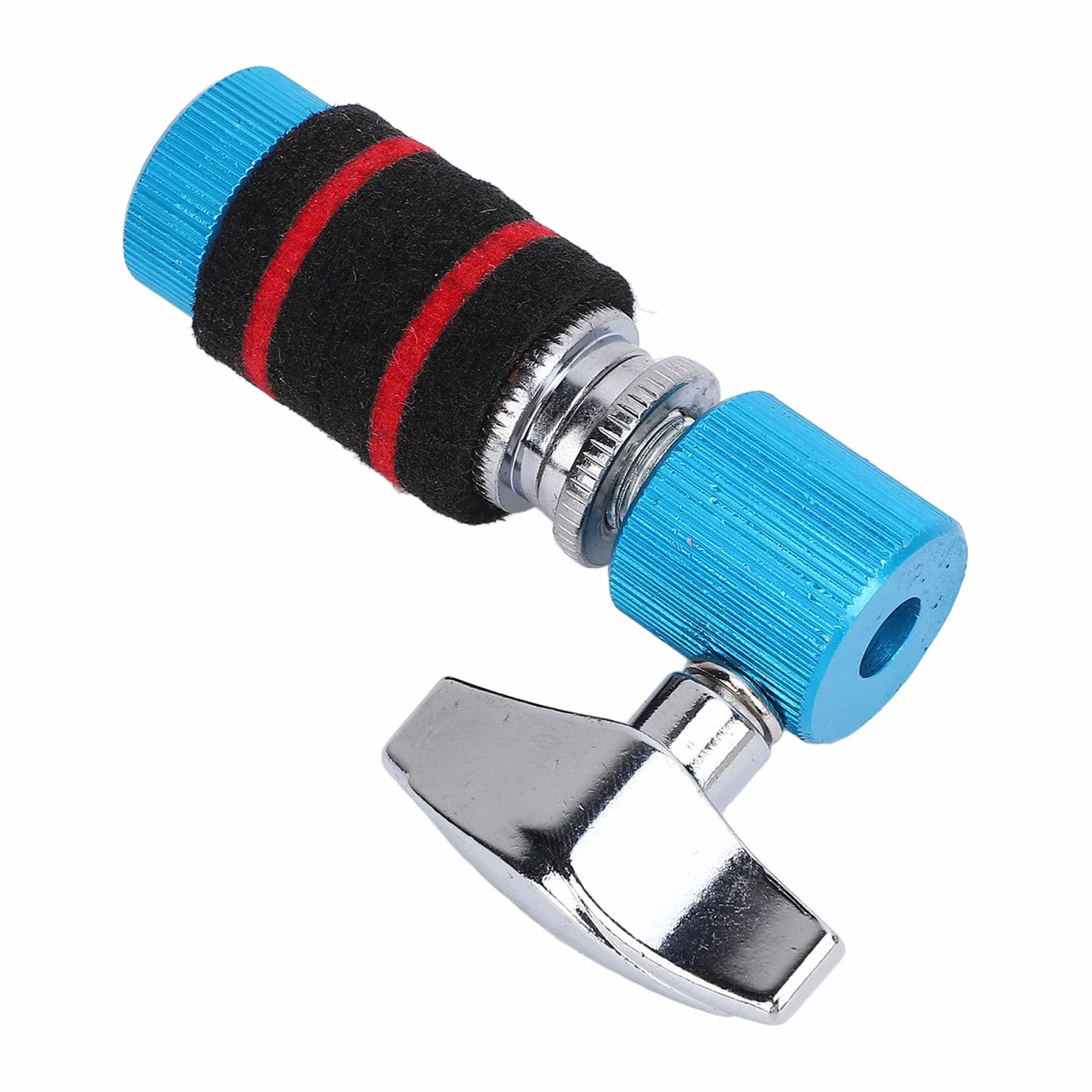 aqxreight Hi Hat Pojedyncza Gwintowana Nakrętka Zabezpieczająca Bezpieczne Mocowanie Jazz do Stojaka na Talerz ze Stopu Aluminium i do Wytrzymałego Sprzęgła Hi Hat na Drążek 7 Mm Stojak na Talerz