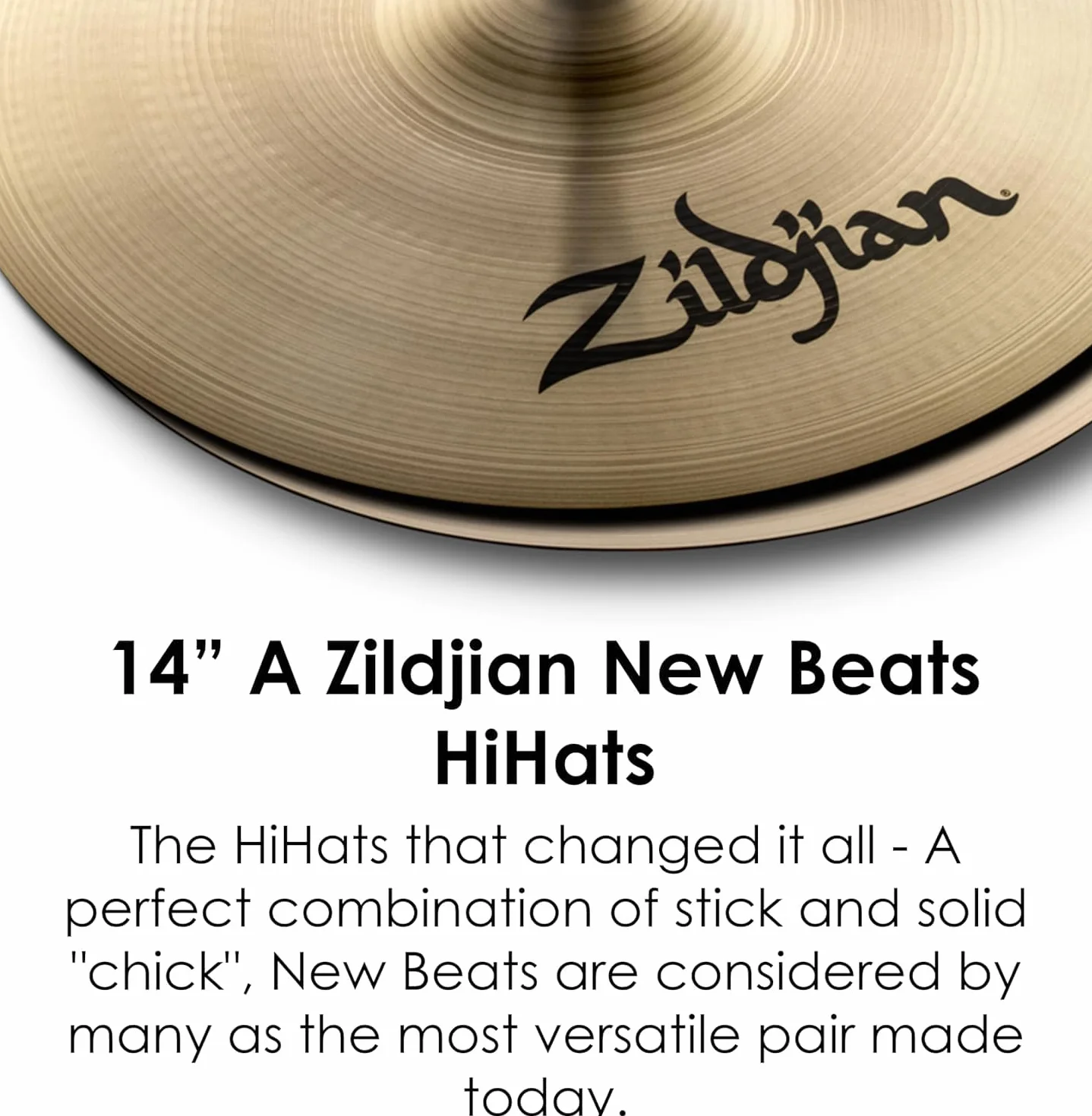 Zildjian A' Zildjian NewBeat HiHat 14",Traditional Finish - HiHat