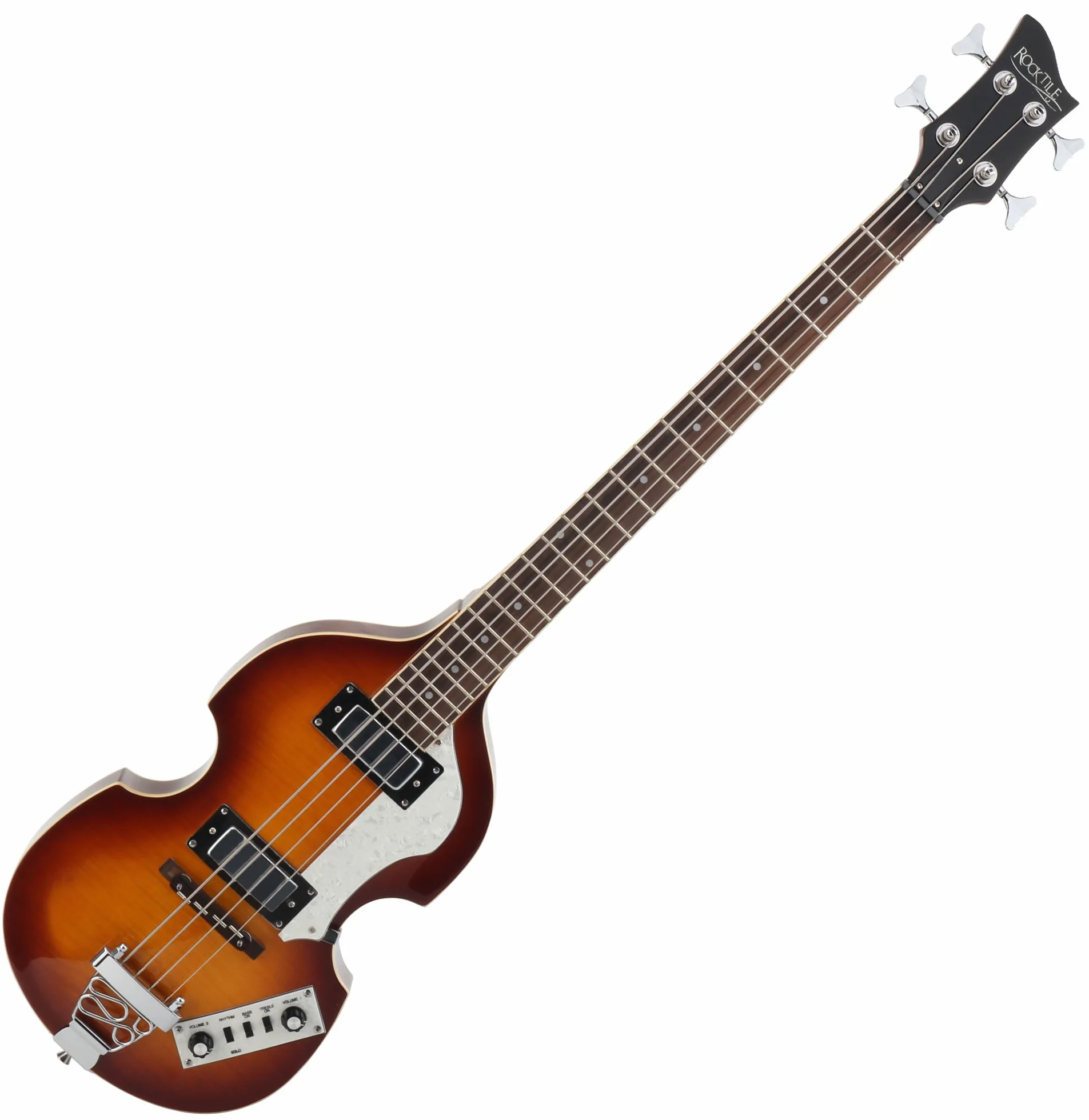 Rocktile VB-1 "Sir Paul" Vintage Beatbass - Bas skrzypcowy - Gitara basowa - Hollowbody - 2 humbuckery - Sunburst