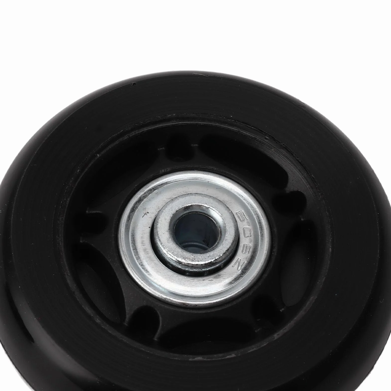 Zestaw 2 zapasowych kółek do bagażu 54 mm/60 mm/64 mm, uniwersalne kółka liniowe z narzędziem instalacyjnym, gumowe kółka obrotowe do walizki bagażowej (60 x 24 mm)