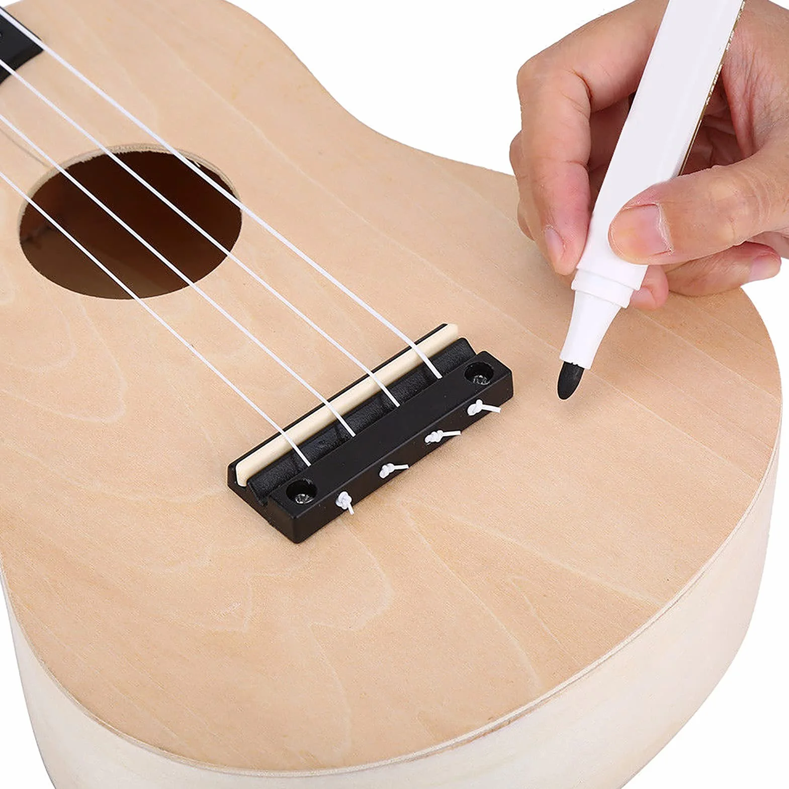 Ukulele zestaw "zrób to sam" 21 cali, ukulele sopranowe, zestaw gitara dziecięca, dla dzieci, dorosłych, początkujących, amatorów, dla dziecka, wyprodukowano z naturalnego