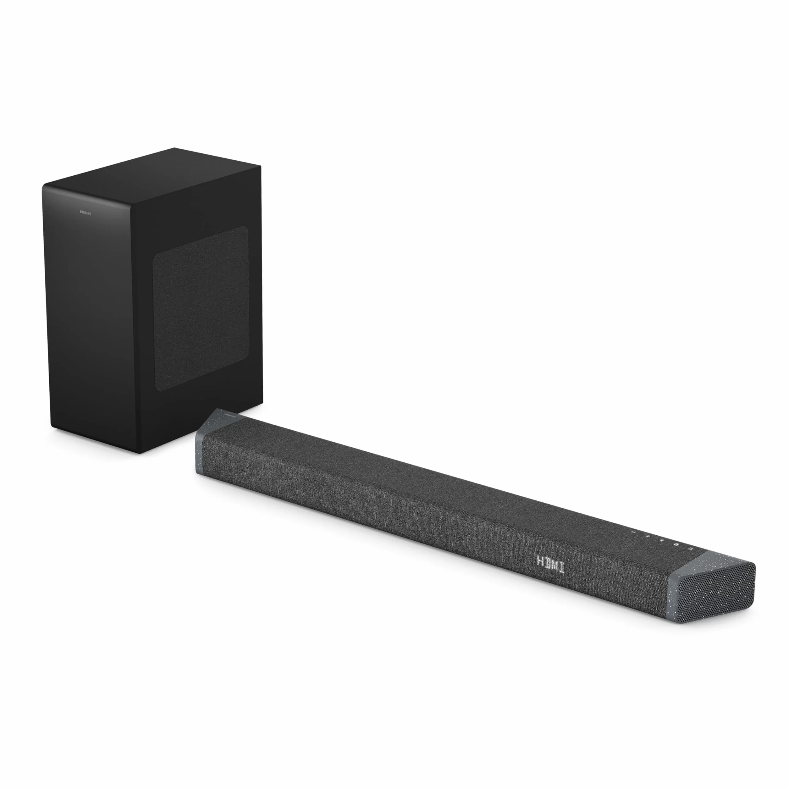 Philips TAB7908/10 Soundbar 5.1.2 z Bezprzewodowym Subwooferem | 740W | Dolby Atmos | DTS Virtual:X | Dźwięk Przestrzenny | Gotowy na Roku TV | Philips Easylink | Pilot | Uchwyt Ścienny | Czarny