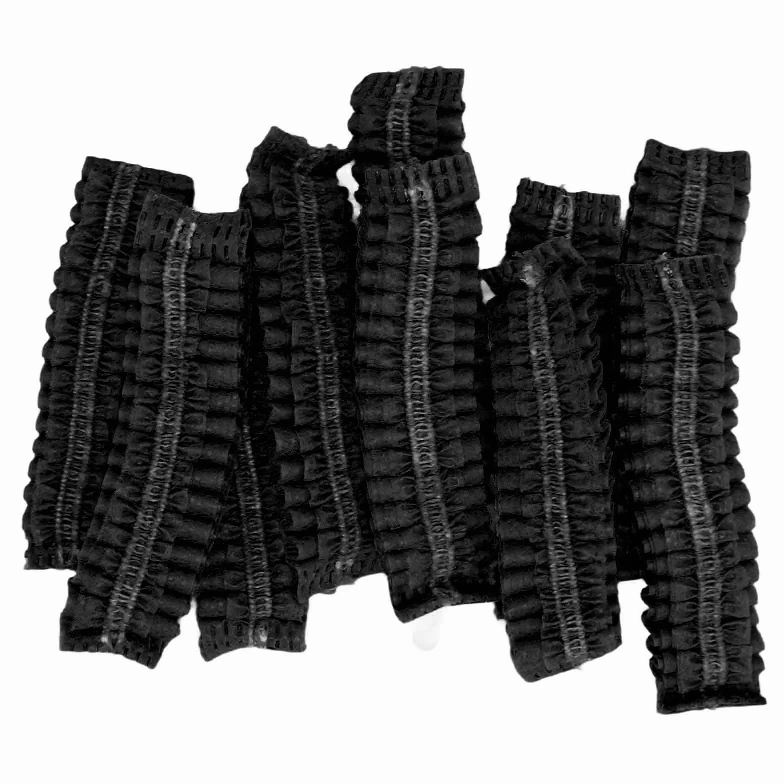 Cocoarm 100 szt. Jednorazowych Nauszników Rozciągliwe Nakładki na Uszy do Większości Słuchawek (BLACK)