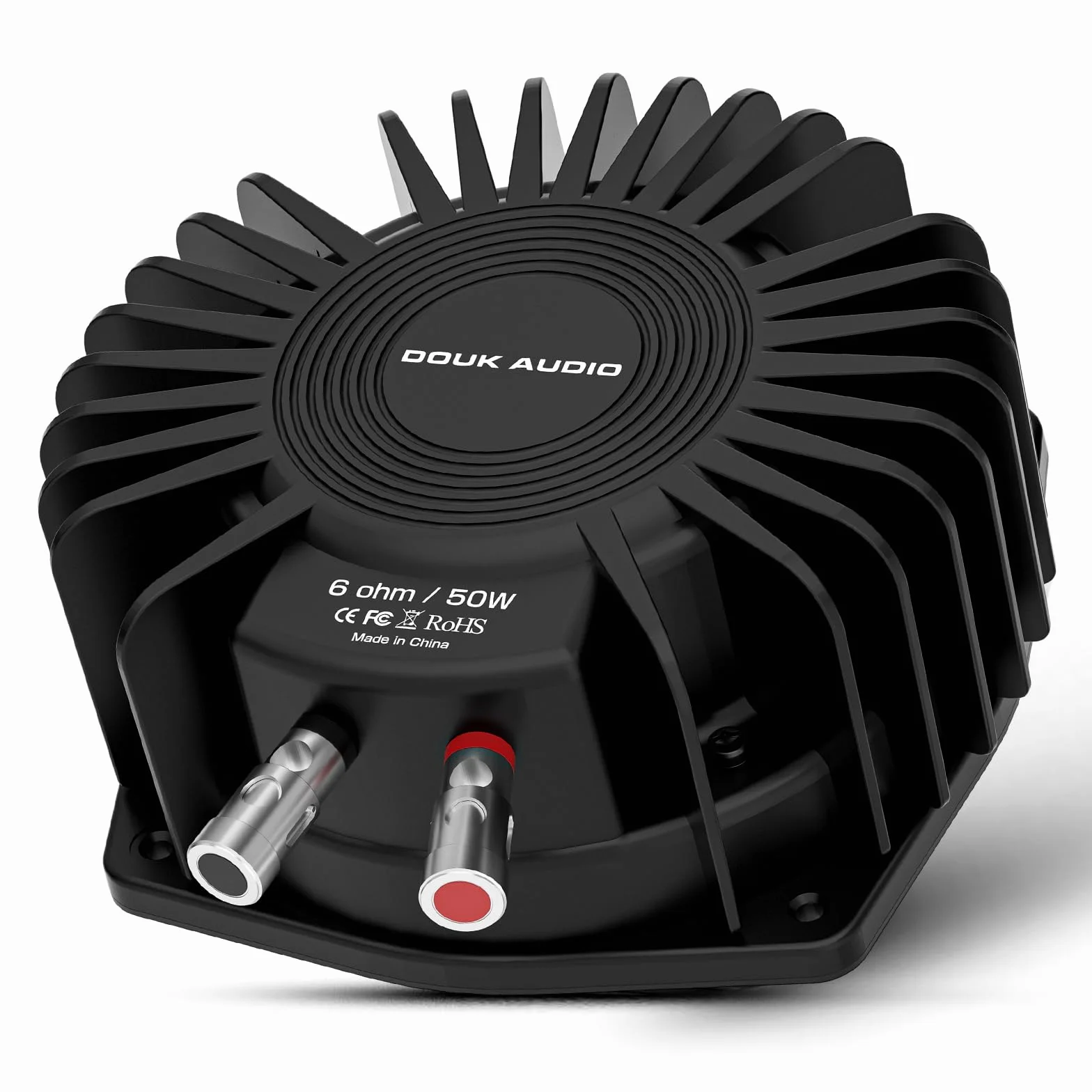 Douk Audio BS-1 Bass Shaker: Buttkicker o dużej mocy 50 W - przetwornik dotykowy - niski poziom subwoofera do kina domowego, samochodowego sprzętu audio i fotela gamingowego, zanurzenie wibracyjne (1