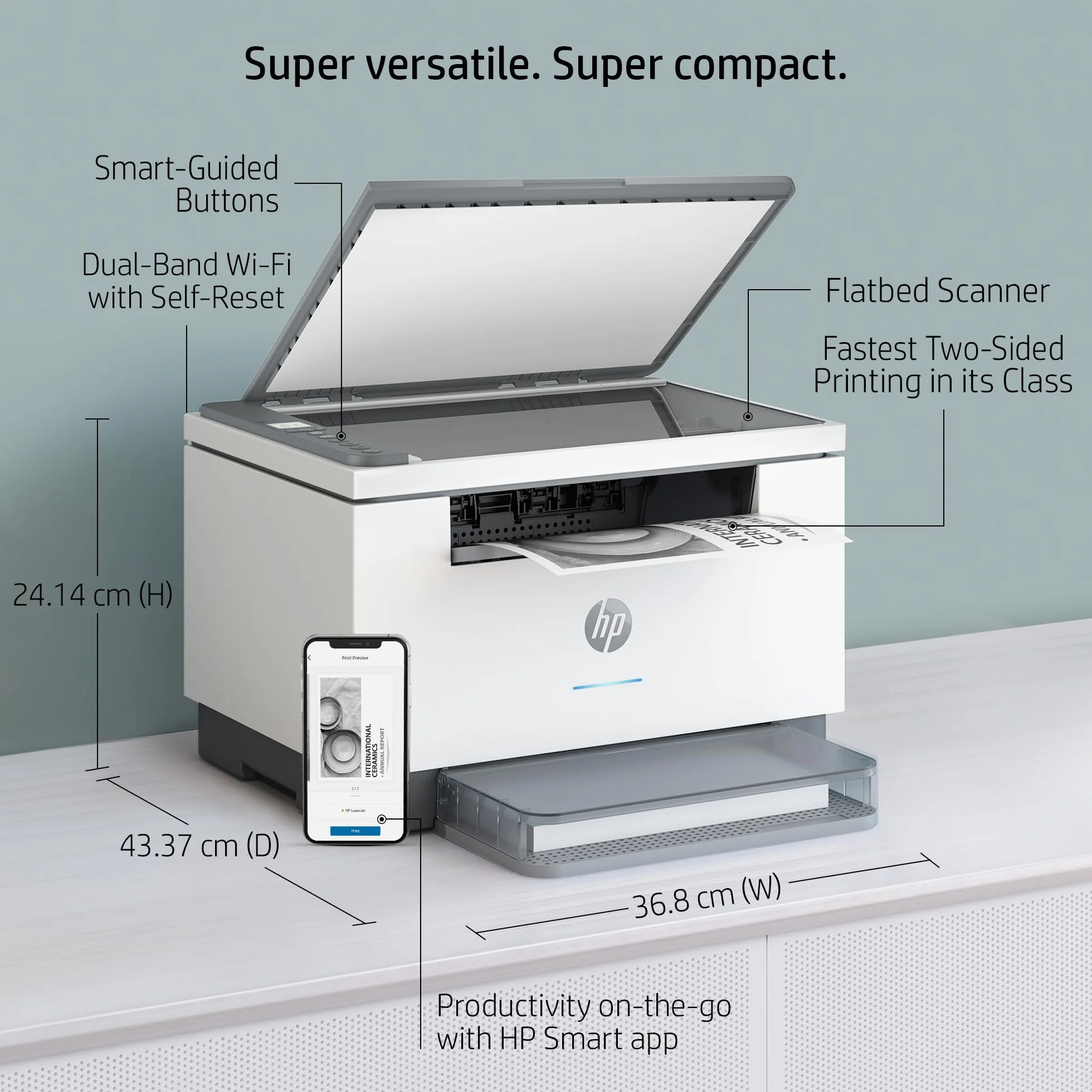 HP LaserJet M234dw bezprzewodowa czarno-biała drukarka wielofunkcyjna (1 rok ograniczonej gwarancji)