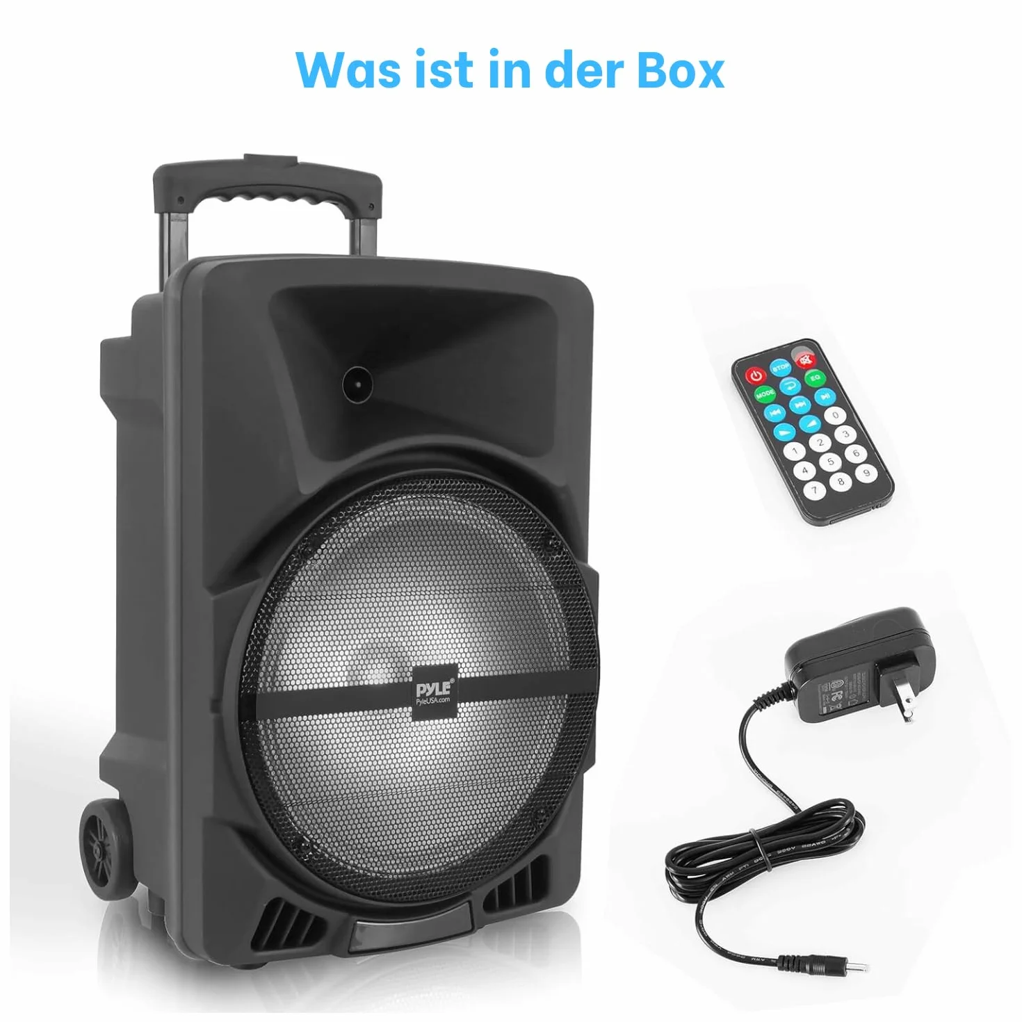 Bezprzewodowy system głośników PA 1200 W Bluetooth głośnik stereo USB MP3 AUX radio FM PPHP1544B