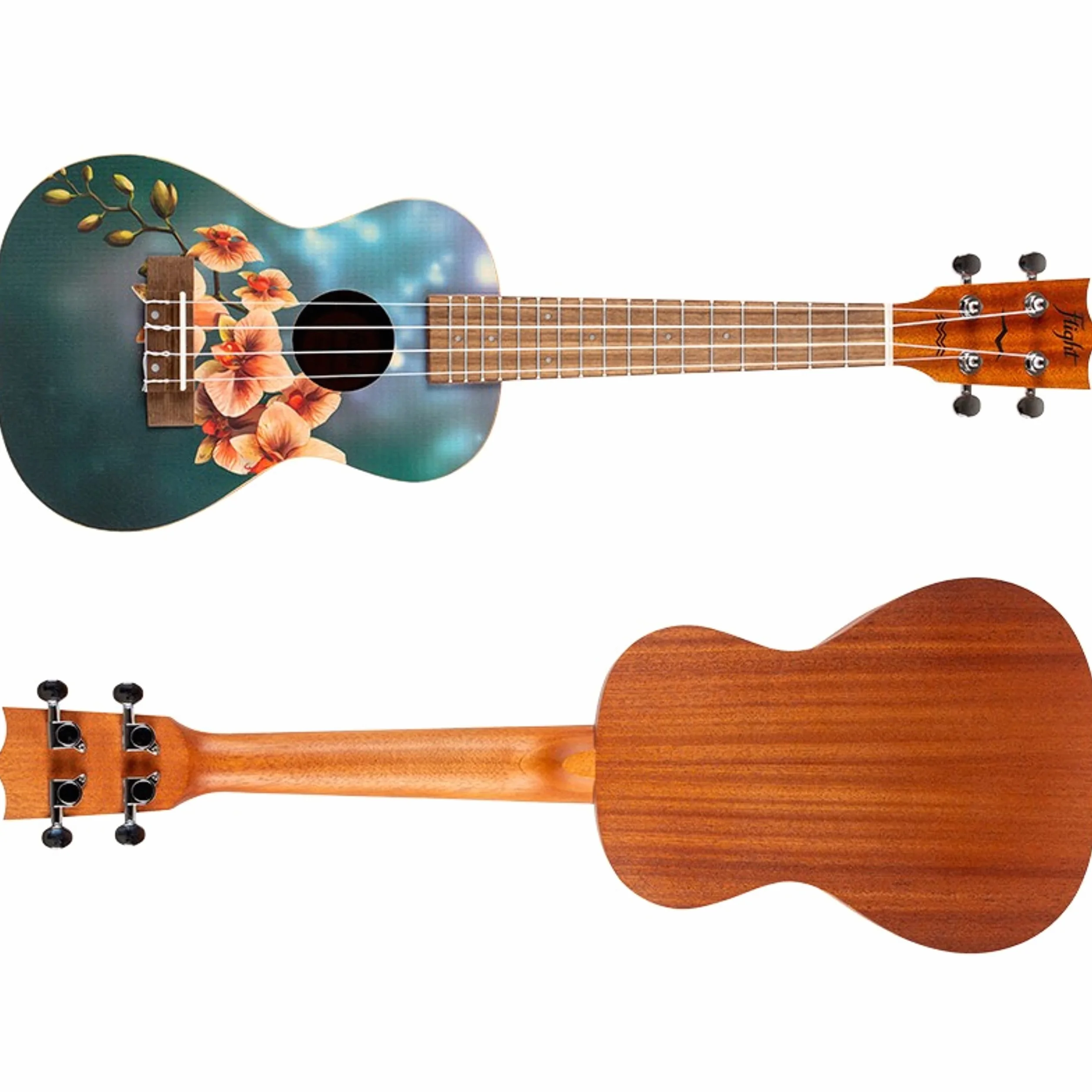 Flight Ukeleles AUC33 koncertowe ukulele - orchidea