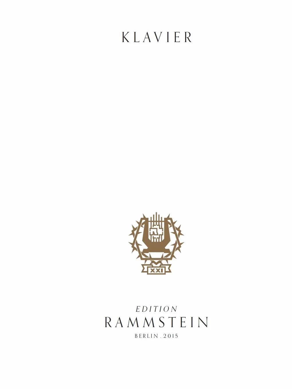 Rammstein: Klavier - Vocal and Piano - Recueil + CD