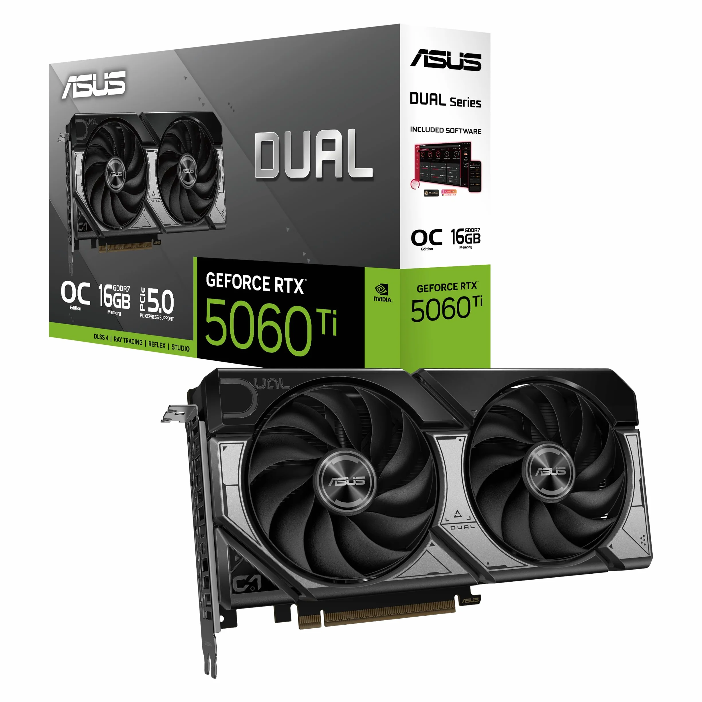 ASUS Dual -RTX5060TI-O16G NVIDIA GeForce RTX 5060 Ti 16 GB GDDR7