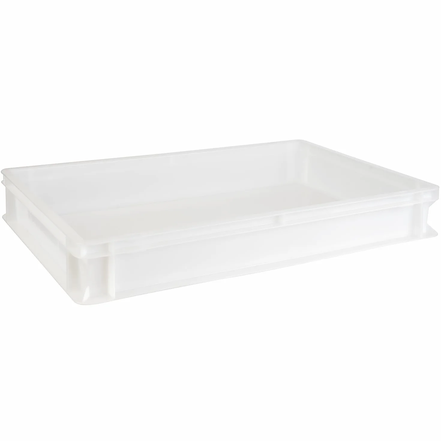 APS 82442 pojemnik na ciasto – pudełko na pizzę, można układać w stos, pojemność 14 l, wymiary wewnętrzne 56,5 x 36,5 cm, do profesjonalnego utrzymania świeżości i fermentacji kulek ciasta