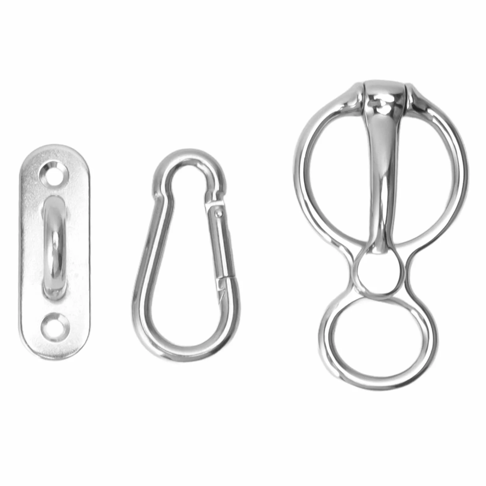 Pferde-Krawattenring, Pferdezubehör, Halbrunder Ring aus Edelstahl, Pferdetrainingsausrüstung, Sicheres Pferdezubehör Zum Zurückziehen