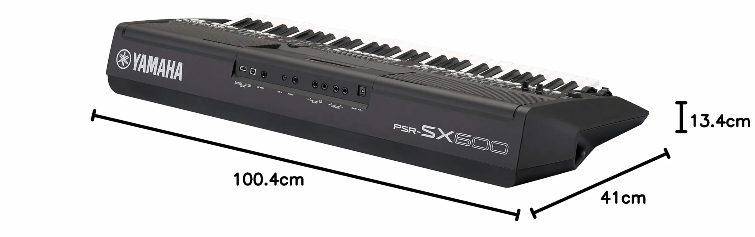 Yamaha PSR-SX600 Keyboard Cyfrowy, czarny - Arranger Workstation z 850 autentycznymi brzmieniami instrumentów i stylami DJ-skimi - 61 klawiszy czułych na dotyk