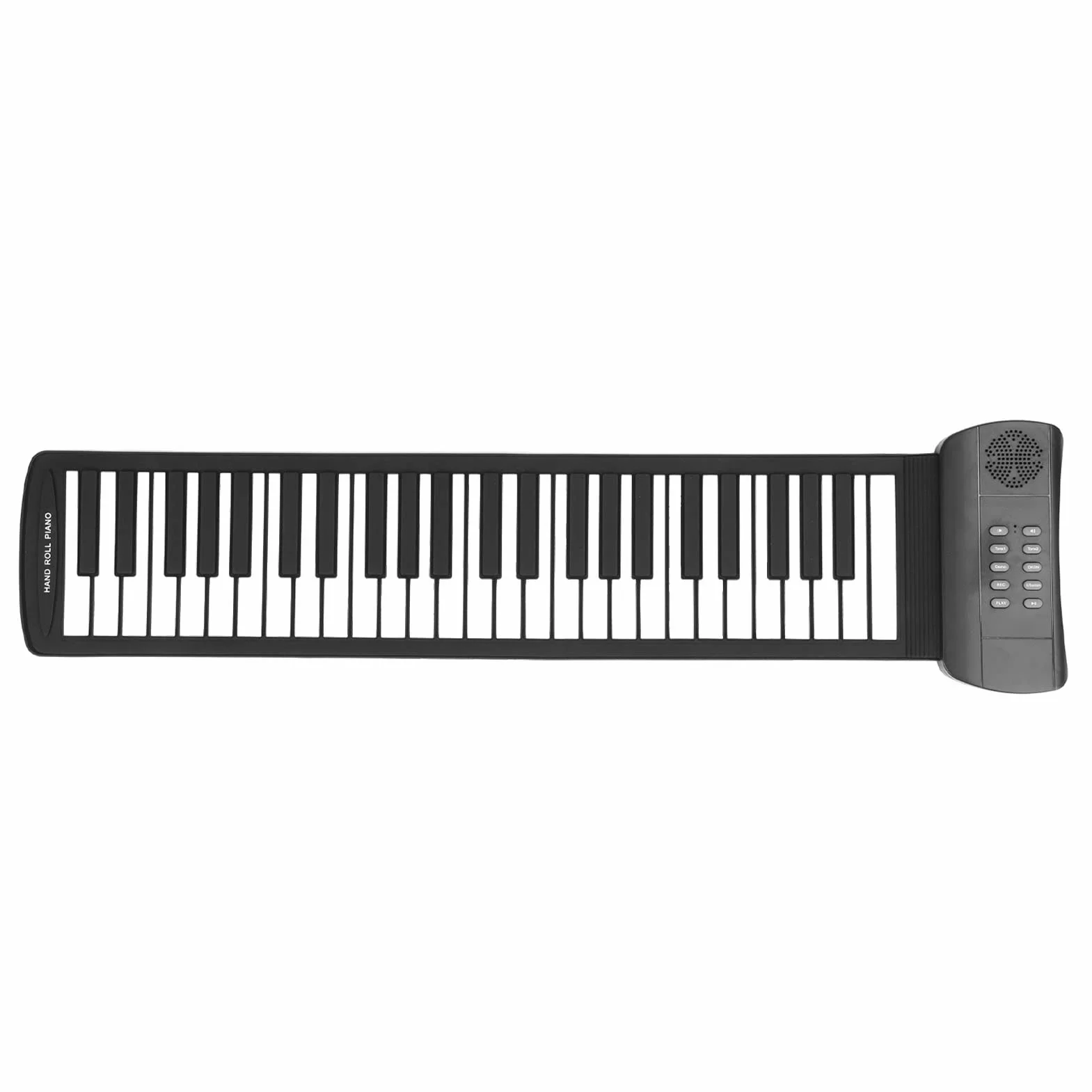 Roll Up Piano, 49 Klawiszy Przenośne Elektroniczne Pianino, Dźwięk Przestrzenny 4D USB Elektroniczne Ręczne Pianino Zwijane, dla Początkujących Dorosłych Prezenty(PM49)
