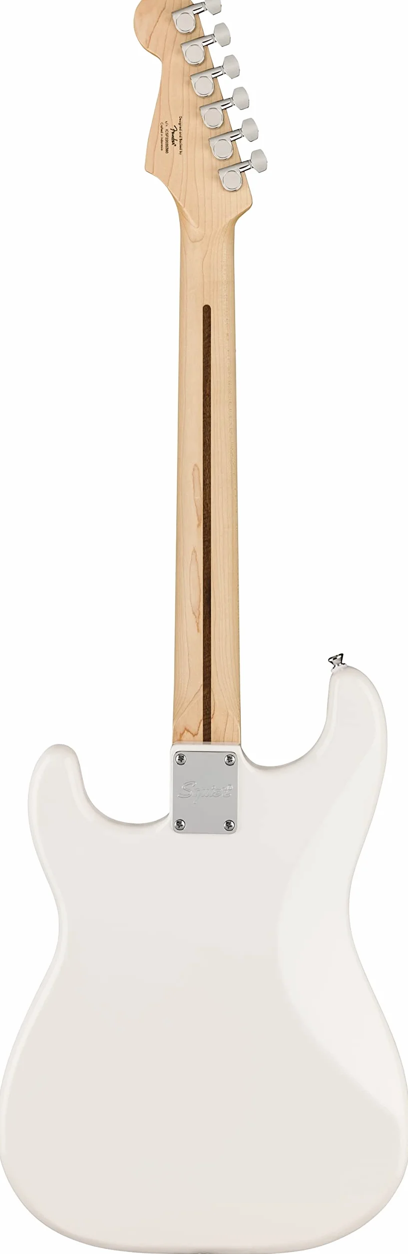 Squier by Fender Sonic Stratocaster HT, Electric Guitar, klonowa deska palcowa, Pickguard White, Arctic White, zawiera bezpłatne wirtualne lekcje w Fender Play