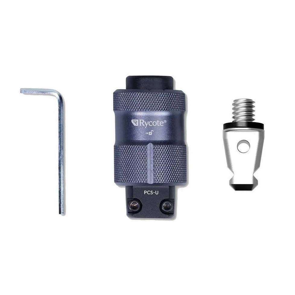 Rycote PCS-UTILITY, Quick-Release/-Attach, (RYC185804) 3/8 cala, do mikrofonu amortyzującego, ochrona przed wiatrem, wytrzymała, wszechstronna, stacja nagrywania, stojak mikrofonowy, bezszumowy, system Professional Connection
