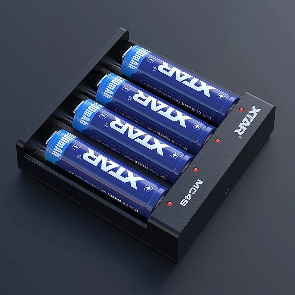 XTAR MC4S - profesjonalna ładowarka do akumulatorów litowo-jonowych i NiMh, głębokie rozładowanie i reaktywacja komórek 0 V, 4 ogniwa, model MC4S