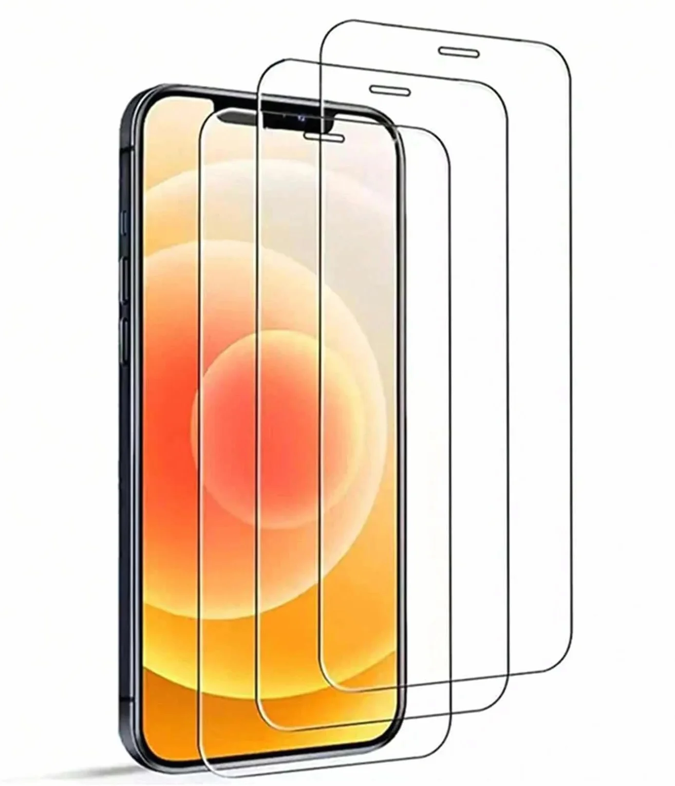 3 sztuki szkła hartowanego do iPhone 12, iPhone 12 Pro folia ochronna na ekran szkło ochronne ultra odporne na zarysowania bez pęcherzyków twardość 9H szkło o wysokiej rozdzielczości 6,1 cala HD