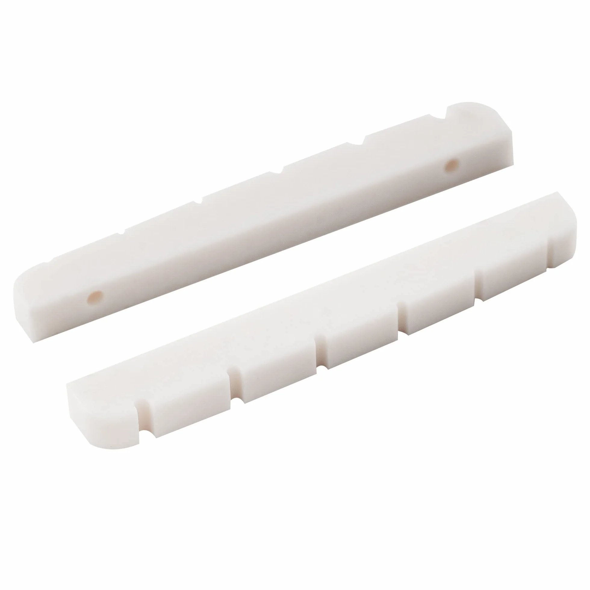 Musiclily Pro Plastik żywicy Mocznikowej 42mm Siodełko Gitarowe Strat Tele do Gitary Elektrycznej Stratocaster/Telecaster, Biały(2 szt.)