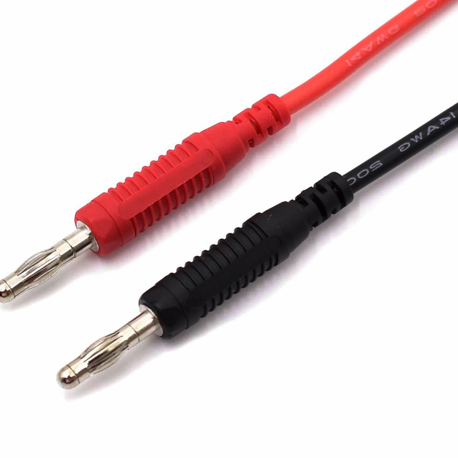 RUNCCI-YUN 10 szt. izolowanych wtyczek bananowych 4 mm, 4 mm wtyk bananowy do przewodów testowych multimetru (czarny niebieski czerwony zielony żółty)