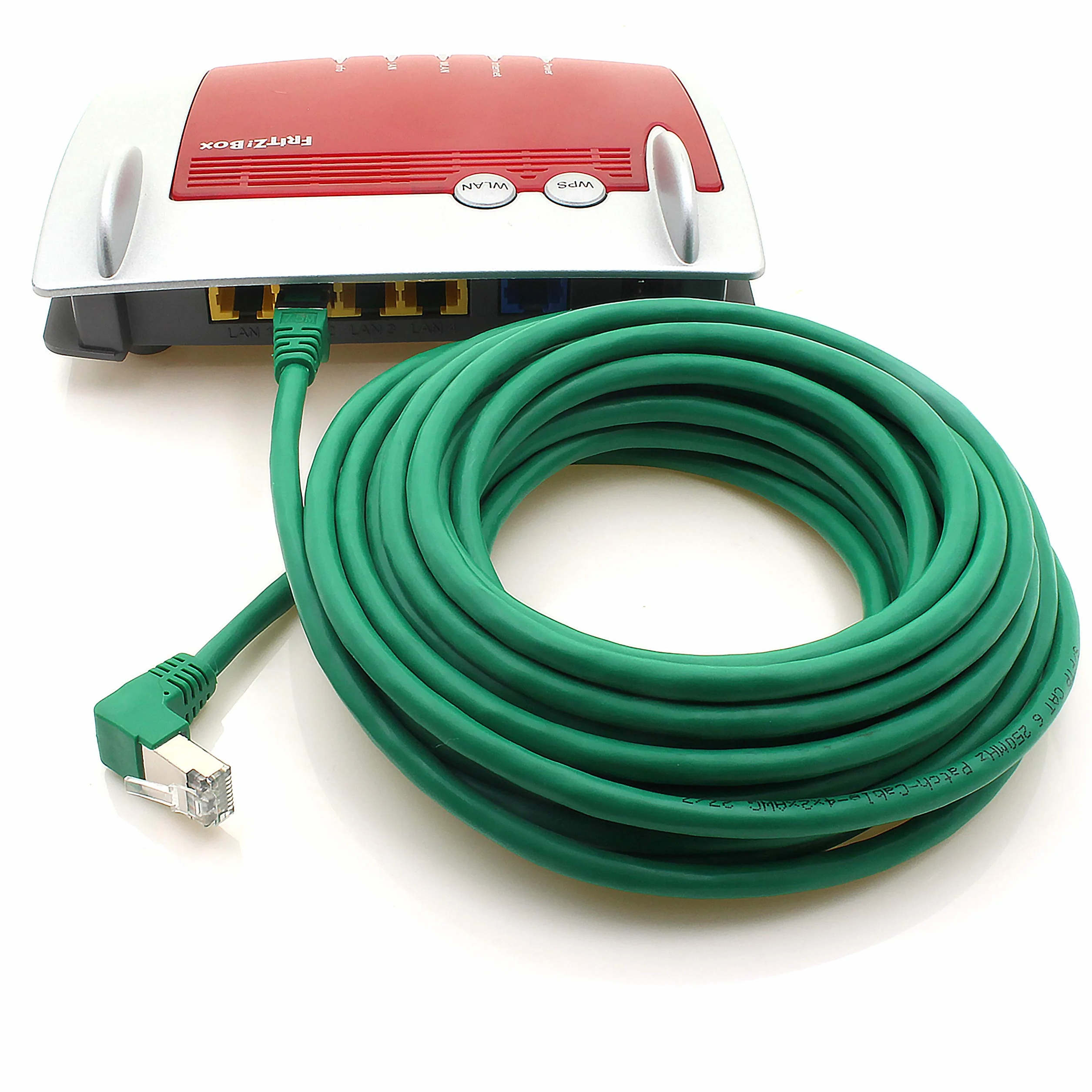 1aTTack.de 366140 Kabel sieciowy Cat.6 kątowy 90 stopni 0,5m - zielony - 5 sztuk - Kabel krosowy Cat6 (SFTP PIMF) 1000Mbit/s Złącze Rj 45-5 x 0,5m metrów zielony