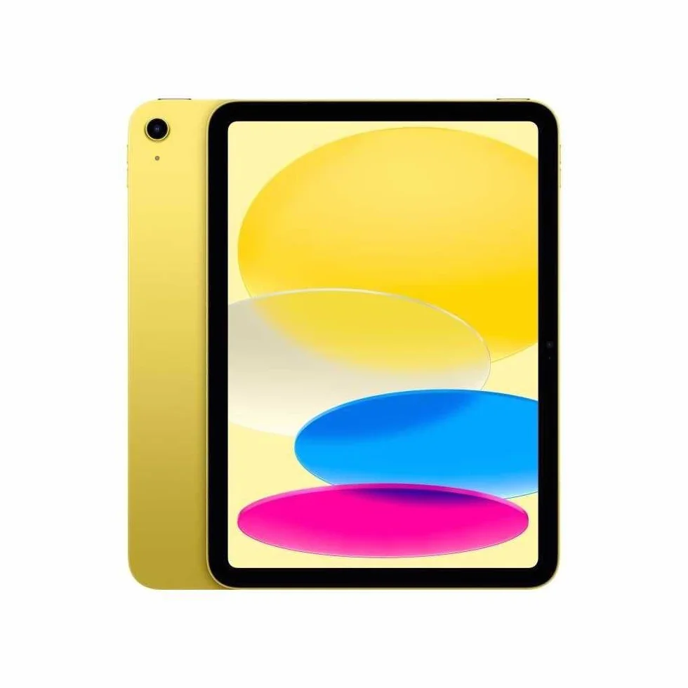 Apple iPad z chipem A16: 11-calowy wyświetlacz Liquid Retina, 128 GB, Wi-Fi 6, kamery przednie/tylne 12 Mpx, Touch ID, jednodniowy czas pracy - żółty