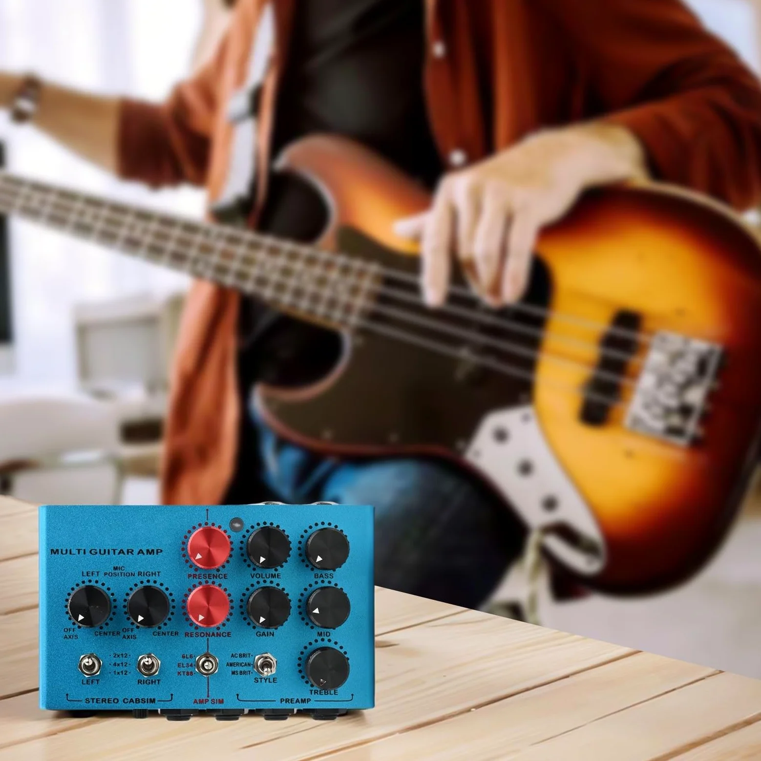 do mosky Audio wielofunkcyjny gitarowy z modelowaniem wzmacniacza i 3 pętlami - True Bypass Stompbox czarny
