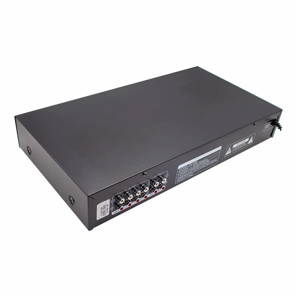 Toplionace 220V HIFI Cyfrowy Korektor Stereo HD EQ898 Wbudowany Przedwzmacniacz USB Bluetooth 10 Segmentowy Czarny