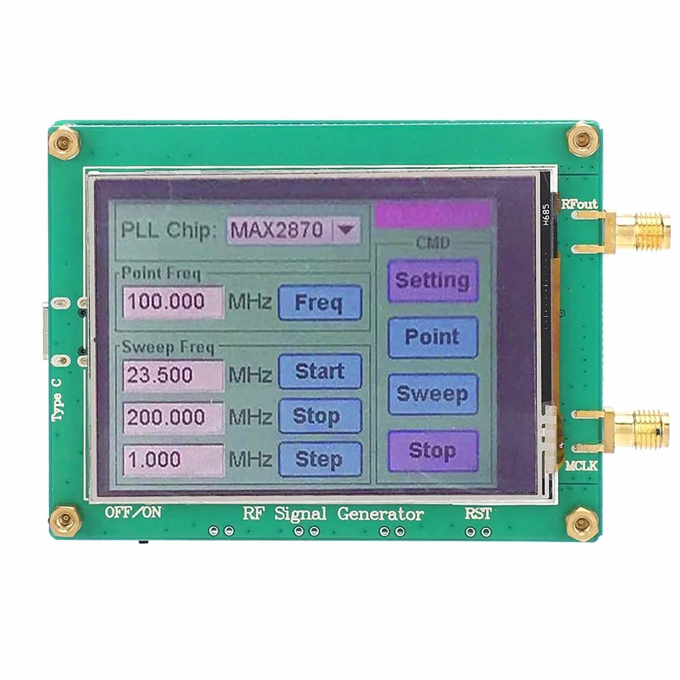 Generator sygnału RF MAX2870 23.5-6000MHz moduł źródła sygnału
