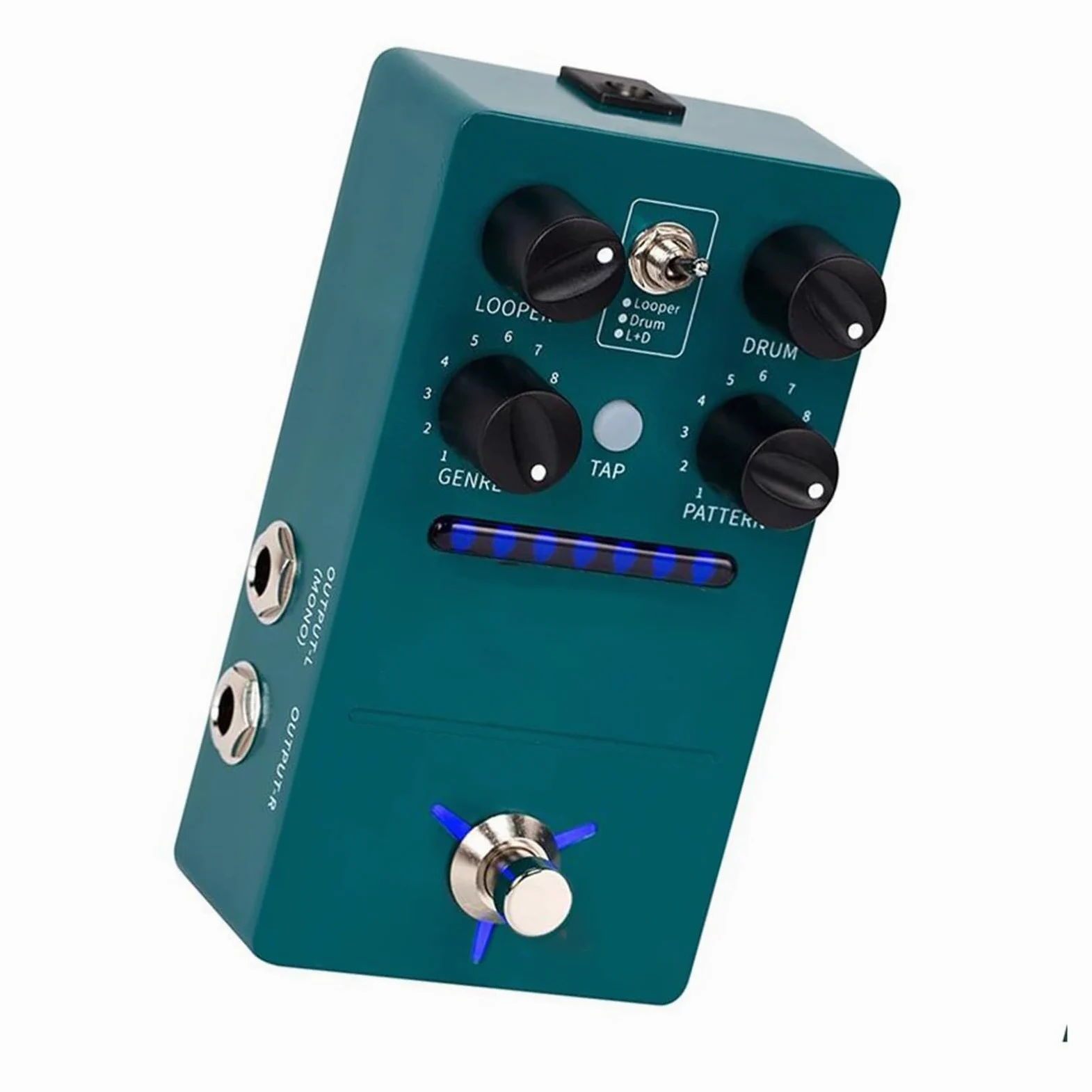 Looper Maszyny Perkusyjnej Pedał Efektów Gitarowych 11 Różnych Akcesoriów Do Instrumentów Rytmicznych(FS01 UK)