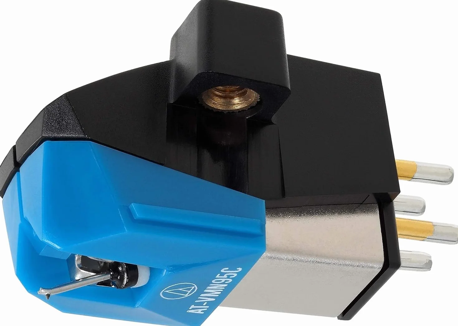Audio Technica AT-VM95C Dual Moving Magnet Cartridge with Conical Stylus (Black/Blue)