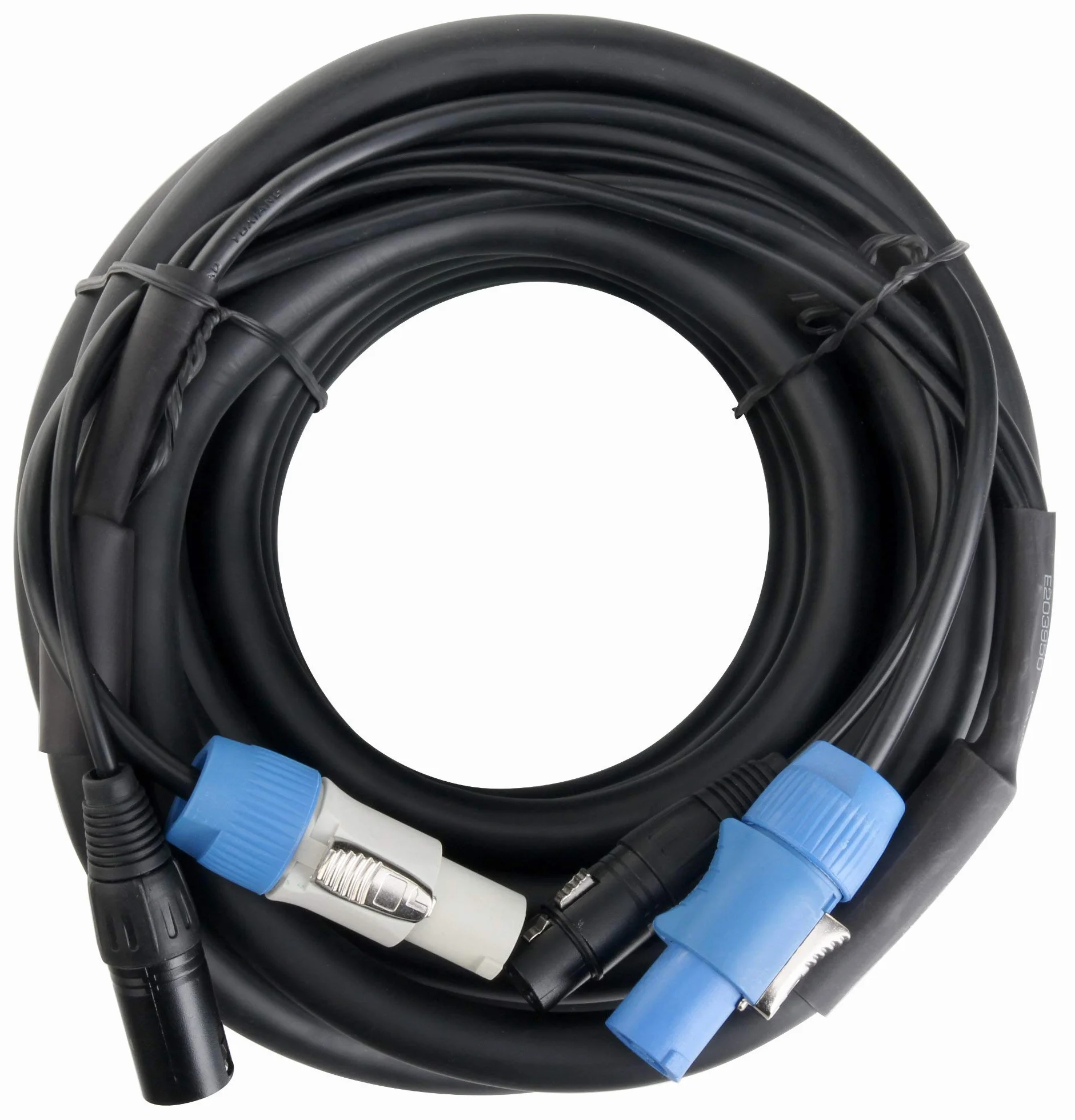 Pronomic Stage PPD-10 kabel hybrydowy Powerplug/DMX 10 m (idealny do okablowania efektów świetlnych i oświetlenia scenicznego)